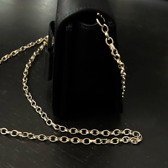 TED BAKER LONDON - BOW SATIN EVENING BAG - BLACK - Picture 4 of 7